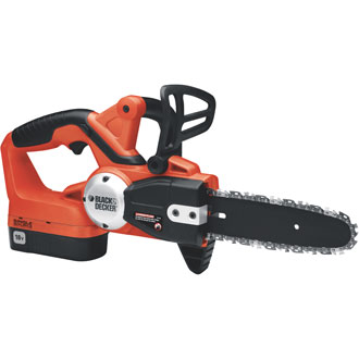 chainsaw decker volt saw chain cordless 18v electric battery discontinued manufacturer lowes depot operated older chainsaws previous powered