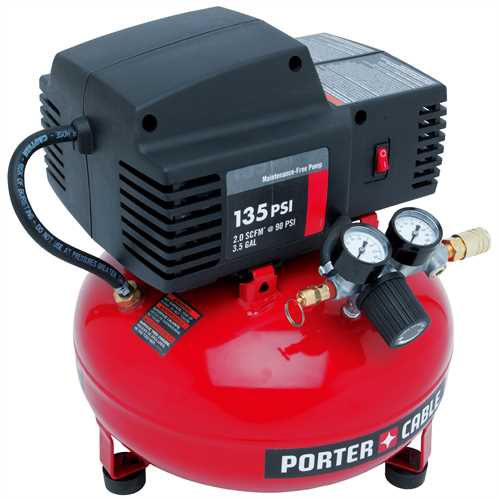 porter-cable 135 psi air compressor 4 gal